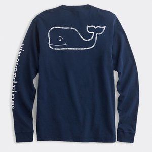 Vineyard Vines Whale Long-Sleeve Pocket Tee